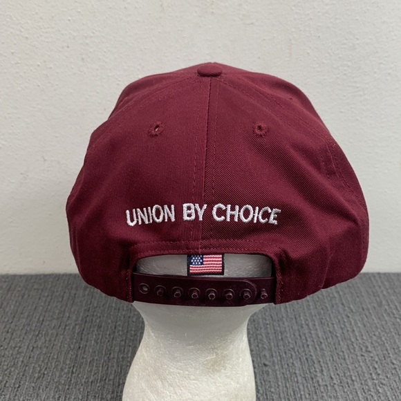 Vintage Local 103 Snapback Hat Mens Adjustable Maroon Baseball Cap Graffiti - Picture 7 of 13